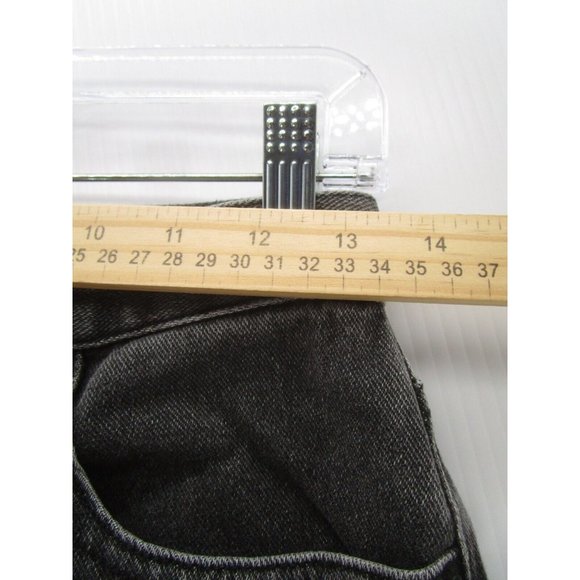 Pacsun Jeans 27 Dad High Rise Raw Hem Denim Button Fly Dark Wash - Picture 3 of 12